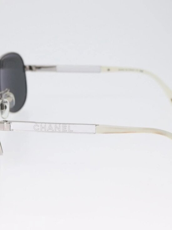 CHANEL Sunglasses metal Silver CC Auth ka2965 main image 15